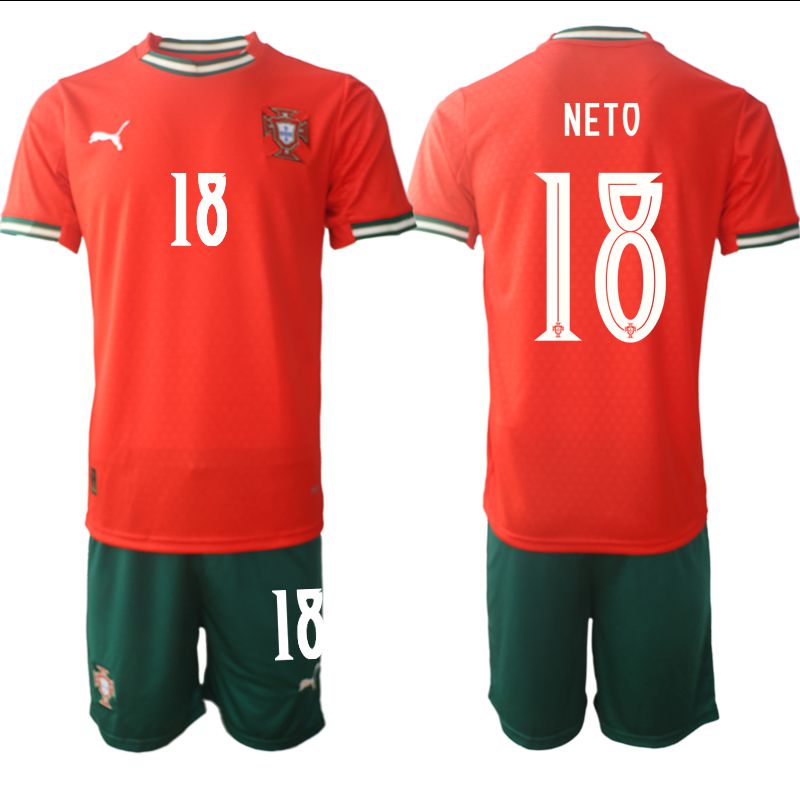 Men 2025-2026 Season Portugal home red 18 Soccer Jersey